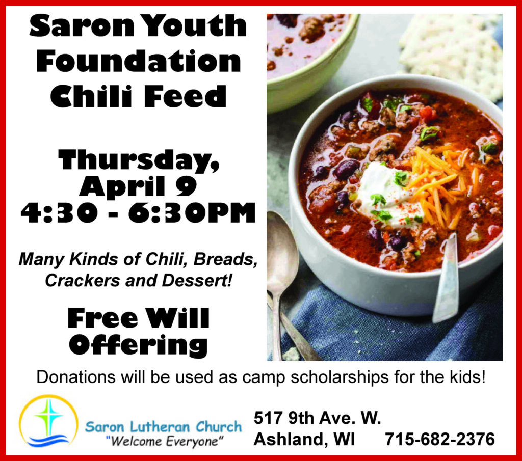 Saron Chili Feed poster, same information below. 